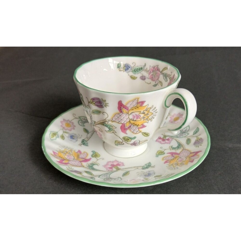 MINTON HADDON HALL DEMITASSE SAUCER AND CUP EUC